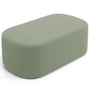 Ver imagem 2 de Cabeceira Cama Box 100cm Lanna com Puff Recamier Doha W01 Bouclê Oliva - Lyam Decor