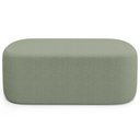 Ver imagem 4 de Cabeceira Cama Box 100cm Lanna com Puff Recamier Doha W01 Bouclê Oliva - Lyam Decor
