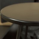 Ver imagem 6 de Banqueta Retro Alta Ferro Industrial Assento Peroba 70cm Preto