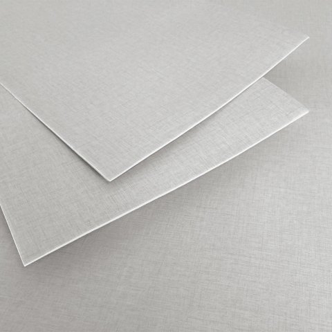 Placa Revestimento Adesiva Flexível para Parede Linho Cinza Claro 30x60cm