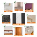 Ver imagem 4 de Placa Revestimento Adesiva Flexível para Parede Linho Cinza Claro 30x60cm