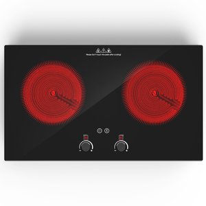 Vbgk Cooktop Elétrico 24" 2400w com 2 Queimadores e Tela Touch (preto)