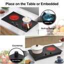 Ver mais imagens de Vbgk Cooktop Elétrico 24" 2400w com 2 Queimadores e Tela Touch (preto)