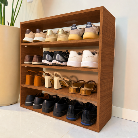 Organizador Sapateira Slim 100% MDF com Prateleiras