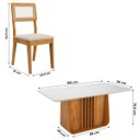 Ver imagem 4 de Kit Mesa de Jantar Harpa com 6 Cadeiras Bella em Boucle