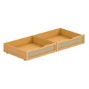 Ver imagem 1 de Kit 2 Gavetões em Madeira Maciça e Rattan Magna Kids Casatema MadeiraOriginals Marrom/Mel