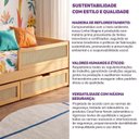 Ver imagem 4 de Kit 2 Gavetões em Madeira Maciça e Rattan Magna Kids Casatema MadeiraOriginals Marrom/Mel