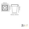 Spot Luminária Embutir Móvel 2w Bco Quente Bivolt Envio 24h - Branco/preto - Bco Neutro - 110v/220v - 5