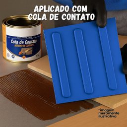 16 Pçs Piso Tátil Pvc Anlik Solucoes Alerta ou Direcional:azul Direcional/25x25 - 6