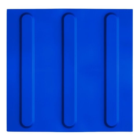 16 Pçs Piso Tátil Pvc Anlik Solucoes Alerta ou Direcional:azul Direcional/25x25