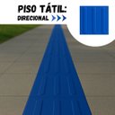 Ver imagem 2 de 16 Pçs Piso Tátil Pvc Anlik Solucoes Alerta ou Direcional:azul Direcional/25x25