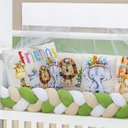 Ver imagem 4 de KIT JOGO DE BERÇO SAFARI ESTAMPADO 10 PEÇAS KIT AMERICANO DE BERÇO BABY ZOO PARA BEBE LUXUOSO:INDIO