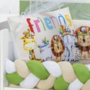 Ver imagem 6 de KIT JOGO DE BERÇO SAFARI ESTAMPADO 10 PEÇAS KIT AMERICANO DE BERÇO BABY ZOO PARA BEBE LUXUOSO:INDIO