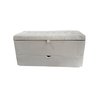 RECAMIER PUFF BAÚ SAPATEIRA E GAVETA 90 CM PARA CAMA DE SOLTEIRO - CREME - 4