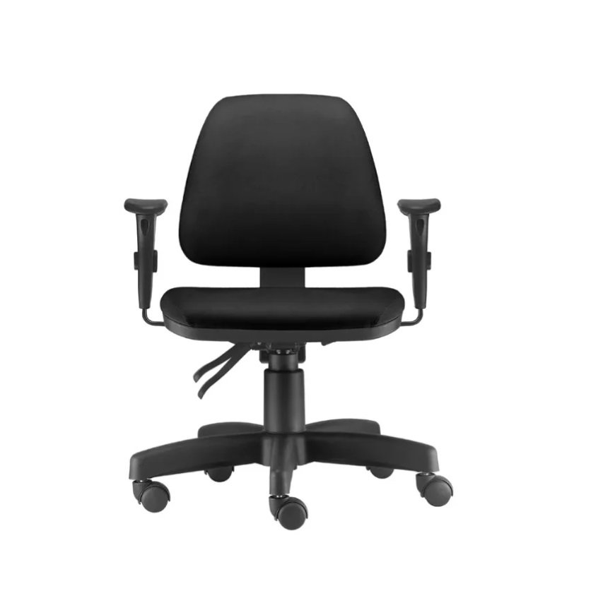 Cadeira Frisokar Sky Média Executiva Back System Nr17 Ergonômica Crepe Preto - 2