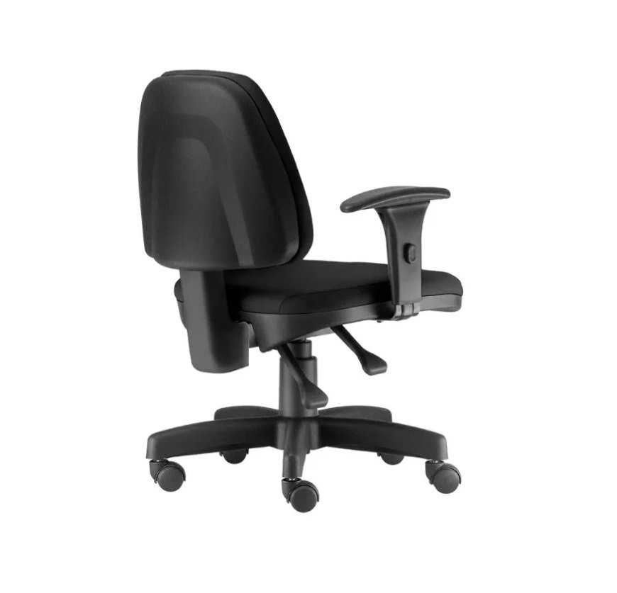 Cadeira Frisokar Sky Média Executiva Back System Nr17 Ergonômica Crepe Preto - 4