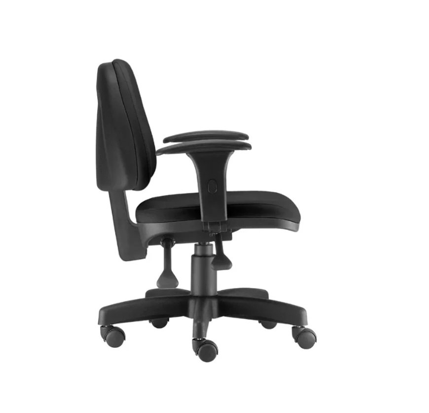 Cadeira Frisokar Sky Média Executiva Back System Nr17 Ergonômica Crepe Preto - 3