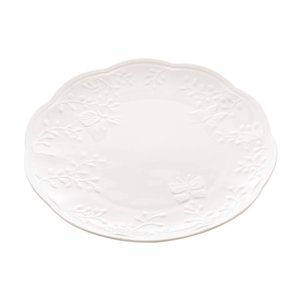 Jogo de Pratos para Sobremesa de Porcelana Butterfly Flower 19cm - Lyor - 4 Pratos para Sobremesa