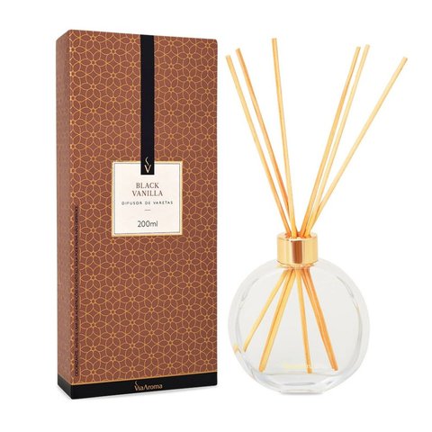 Difusor de Varetas Black Vanilla Via Aroma - 200ml