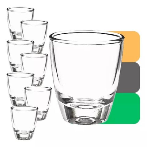 Kit 12 Copos Dose/shot Paraty Lotusglass 30ml Tequila/vodka