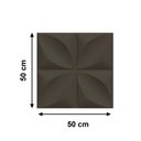 Ver imagem 3 de Kit 20 Placas Decorativas 3D Pétalas Preto 50x50 cm