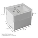 Ver imagem 5 de Pote Porta Cotonetes e Algodão Acrílico Branco com Tampa Centauri Acrílicos Pt-ca-w-tp