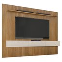 Ver imagem 2 de Home Suspenso Frisado Ambiente Curitiba 2240 com Nicho Cinamomo Off White - Valdemóveis