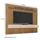 Ver imagem 3 de Home Suspenso Frisado Ambiente Curitiba 2240 com Nicho Cinamomo Off White - Valdemóveis