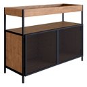 Ver imagem 1 de Buffet Bar New Vermont e Preto 100 cm - D’Rossi
