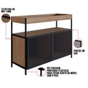 Ver imagem 7 de Buffet Bar New Vermont e Preto 100 cm - D’Rossi