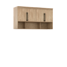 Módulo Aéreo para Cama Queen MDF Lotus Belmax:Carvalho - 2