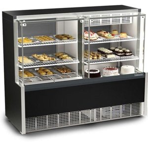 Vitrine Quente e Fria Aurora Evaporador Gqea140r Gelopar Aurora Quente e Fria 1,40mt Preto 220v