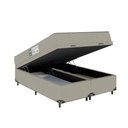 Ver imagem 4 de Baú Casal Bipartido + Colchão D33 One Face - Suede Bege - E-shop Casa