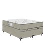 Baú Casal Bipartido + Colchão D33 One Face - Suede Bege - E-shop Casa - 5