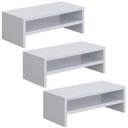 Ver imagem 1 de Kit 03 Suportes para Monitor Stand Home Office Lap 63 Cm L03 Branco - Lyam