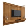 Painel Ripado com Rack Suspenso para Tv até 75 Polegadas - Natureza Veridian Shop Jm - 2