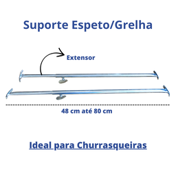 Suporte Extensor Para Churrasqueira Grelhas Espetos - 2