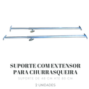 Ver imagem 7 de Suporte Extensor Para Churrasqueira Grelhas Espetos