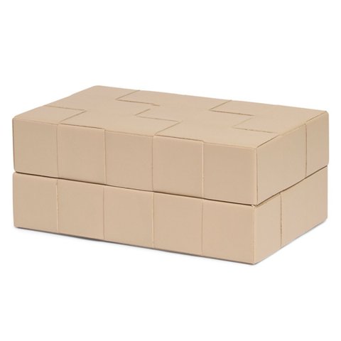 Caixa Decorativa em Pu Nude - Mart