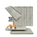 Ver imagem 1 de Jogo 12 Pratos Mesa Sushi Kakusara Retangular Porcelana Creme Prattos