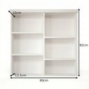Ver imagem 3 de Armário de Banheiro 80cm 02 Portas com Espelho Ref 801 - Branco