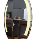 Ver imagem 3 de Espelho Oval 70x50cm Touch Led 3000k Avalon