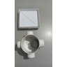 Ralo Invisível Sifonado 15x15 Branco Banheiro modelo Porcelanato Colar Piso com Caixa Sifonada 100 - - 2