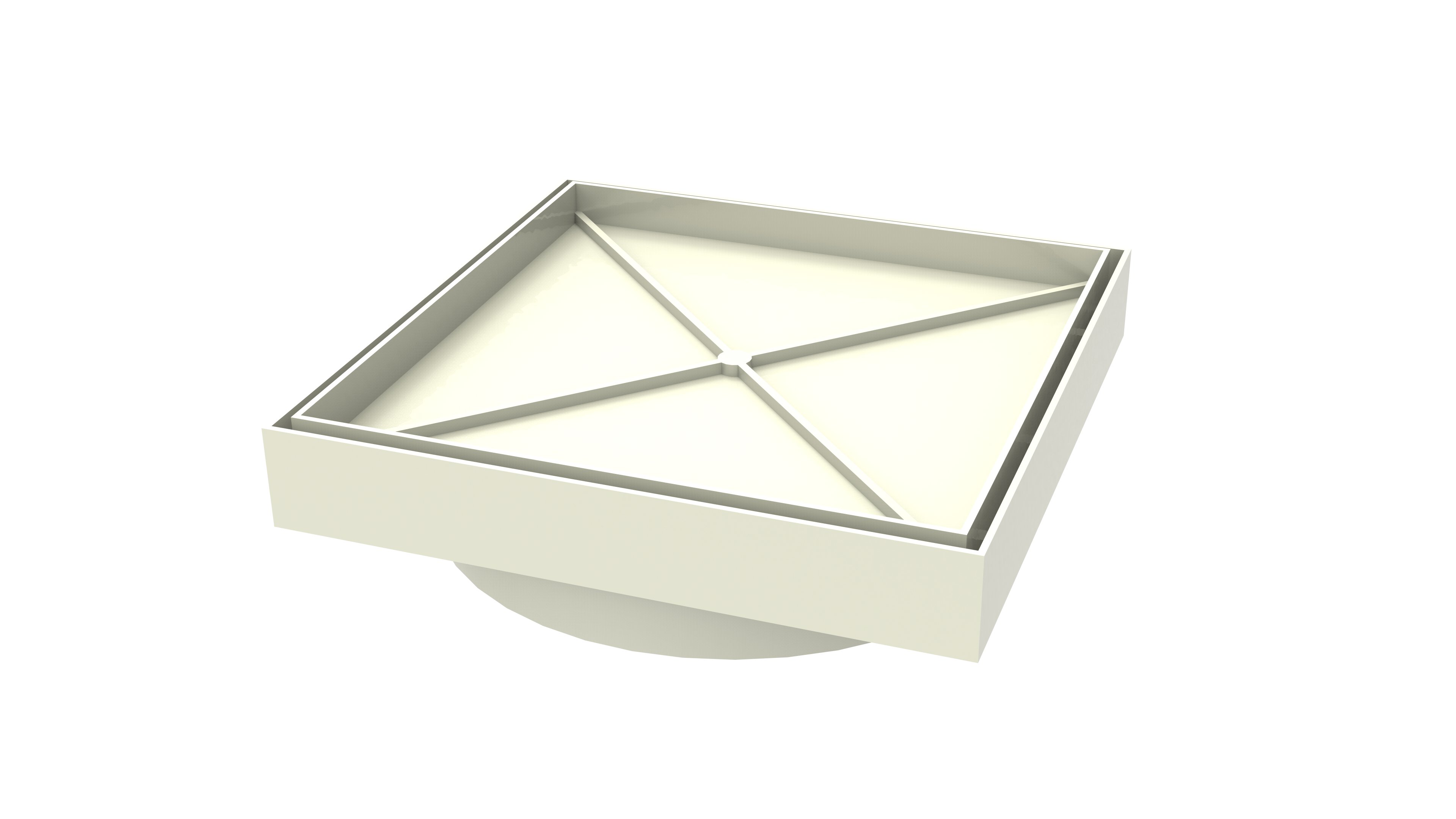 Ralo Invisível Sifonado 15x15 Branco Banheiro modelo Porcelanato Colar Piso com Caixa Sifonada 100 - - 6