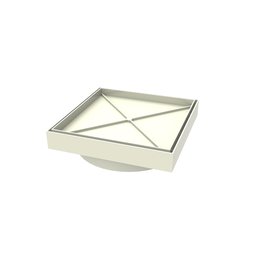Ralo Invisível Sifonado 15x15 Branco Banheiro modelo Porcelanato Colar Piso com Caixa Sifonada 100 - - 6