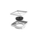 Ver imagem 5 de Ralo Invisível Sifonado 15x15 Branco Banheiro modelo Porcelanato Colar Piso com Caixa Sifonada 100 -