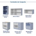Ver imagem 6 de Cozinha Modulada 6 Peças sem Tampo com Cristaleira Marselha CabeCasa MadeiraOriginals