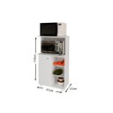 Ver imagem 2 de Balcão Fruteira Cozinha BF-3207 c/ 1 Porta 2 Cestos e 1 Nicho Branco - Tecno Mobili