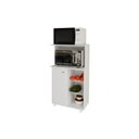 Ver imagem 1 de Balcão Fruteira Cozinha BF-3207 c/ 1 Porta 2 Cestos e 1 Nicho Branco - Tecno Mobili