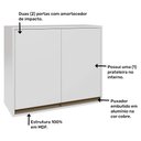 Ver imagem 4 de Armário de Cozinha Aéreo 80 cm 2 Portas Vitória Rimo Branco